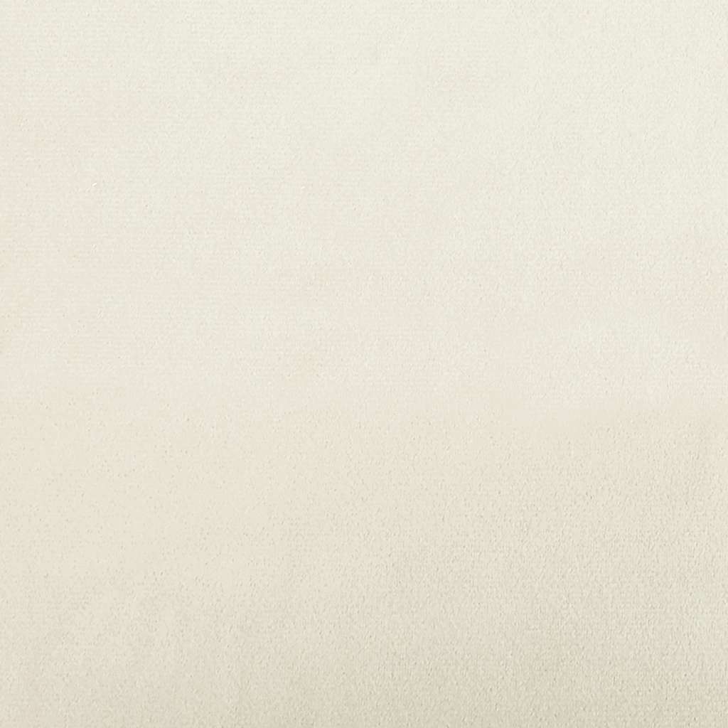 Zweisitzer-Sofa Creme 120 cm Samt