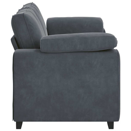 Zweisitzer-Sofa Dunkelgrau 180x77x82 cm Samt