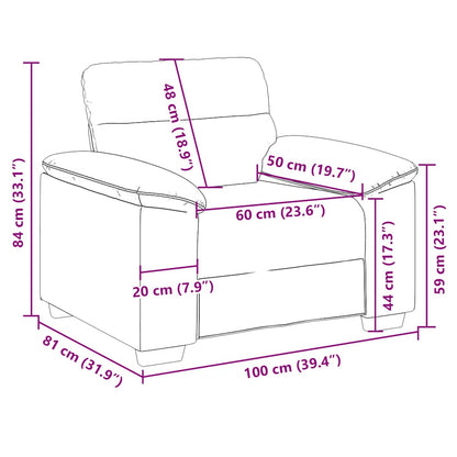 Sessel Schwarz 100x81x84 cm Stoff