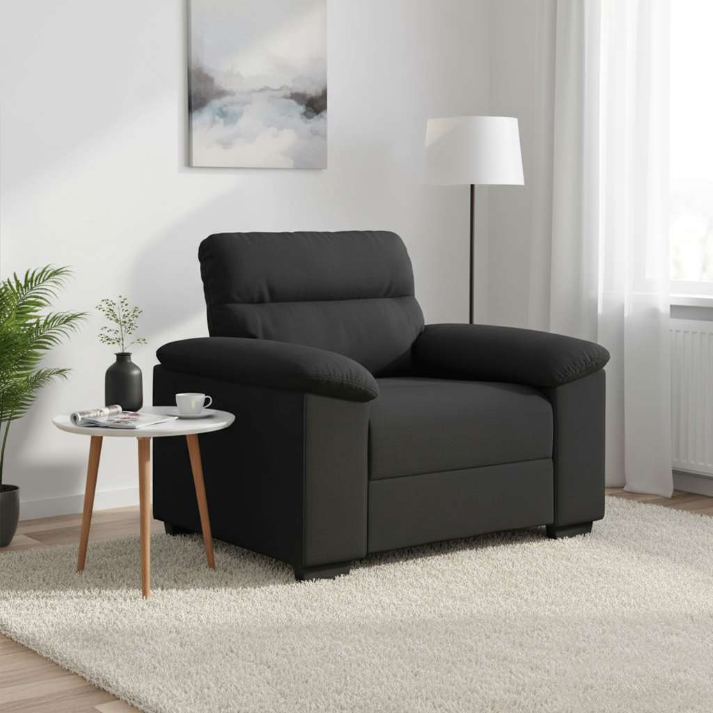 Sessel Schwarz 100x81x84 cm Stoff