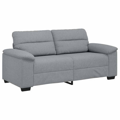 2-Sitzer-Sofa Hellgrau 180x81x84 cm Stoff