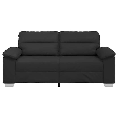 2-Sitzer-Sofa Schwarz 180x81x84 cm Kunstleder