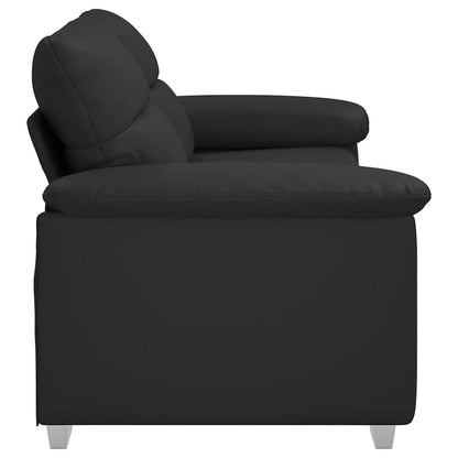 2-Sitzer-Sofa Schwarz 180x81x84 cm Kunstleder