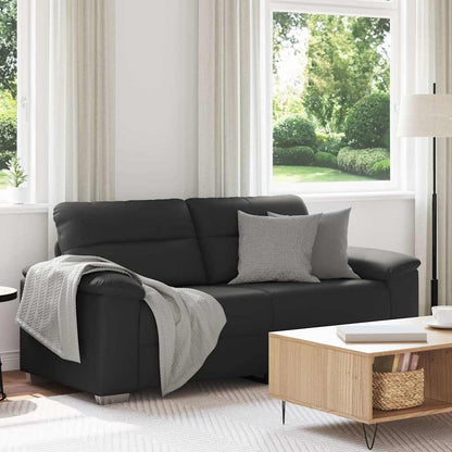 2-Sitzer-Sofa Schwarz 180x81x84 cm Kunstleder