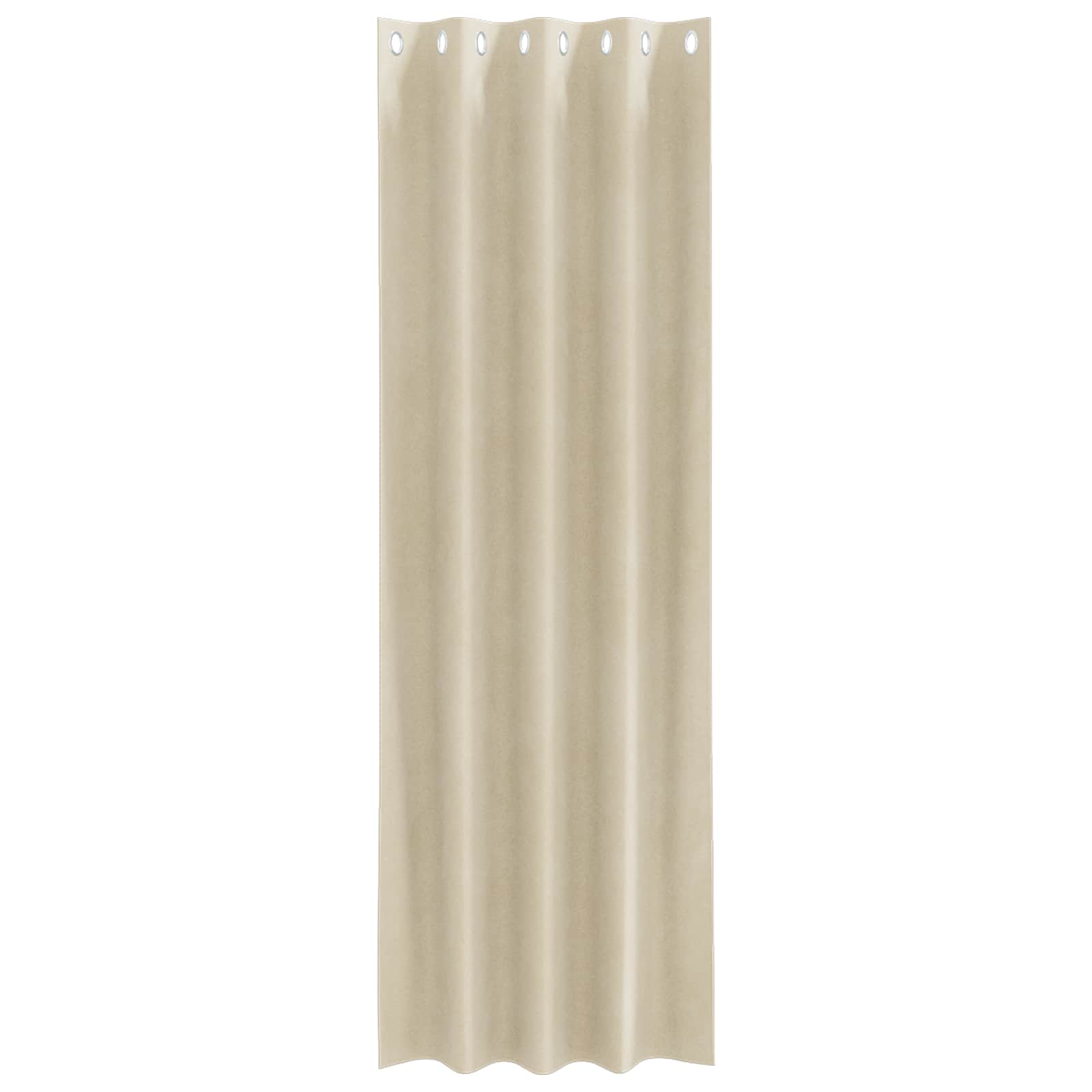 Verdunkelungsvorhänge 2 stk. Creme 140 x 245 cm Samt