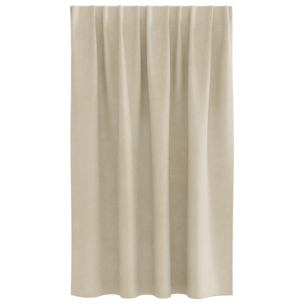 Vorhänge 2 stk. Creme 140 x 140 cm Samt