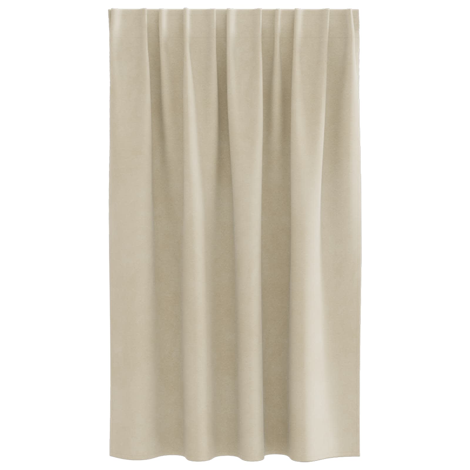 Verdunkelungsvorhänge 2 stk. Creme 140 x 140 cm Samt