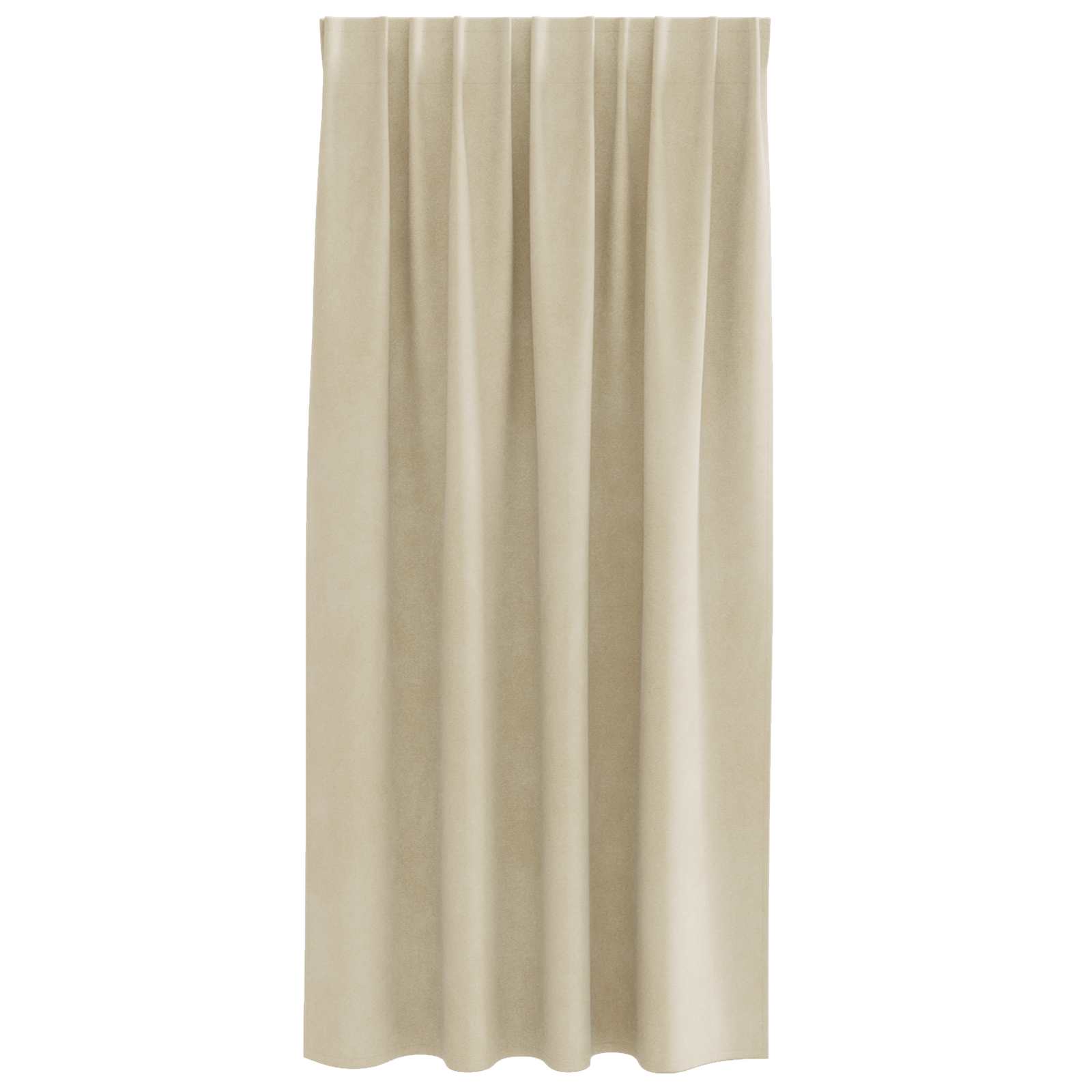 Vorhänge 2 stk. Creme 140 x 175 cm Samt