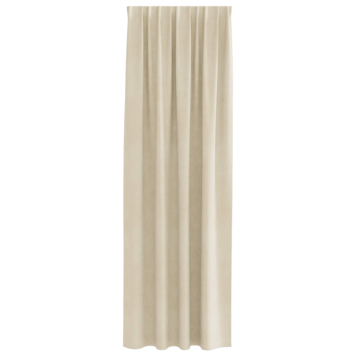 Verdunkelungsvorhänge 2 pcs Creme 140 x 260 cm Samt