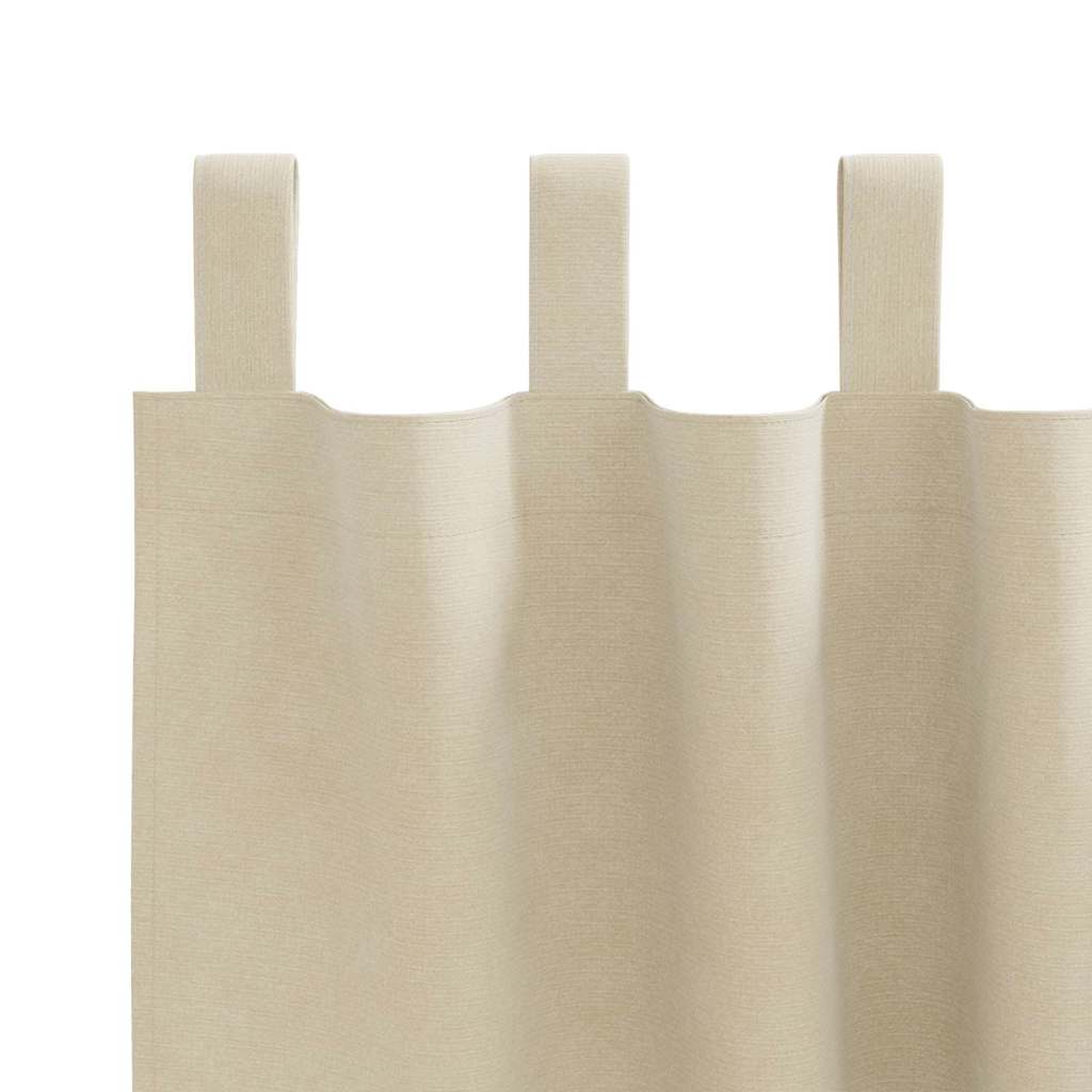 Verdunkelungsvorhänge 2 stk. Creme 140 x 175 cm Samt