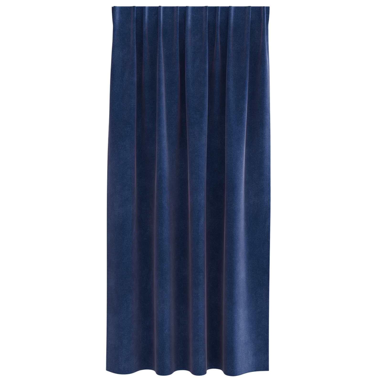 Verdunkelungsvorhänge 2 stk. Dunkelblau 140 x 175 cm Samt
