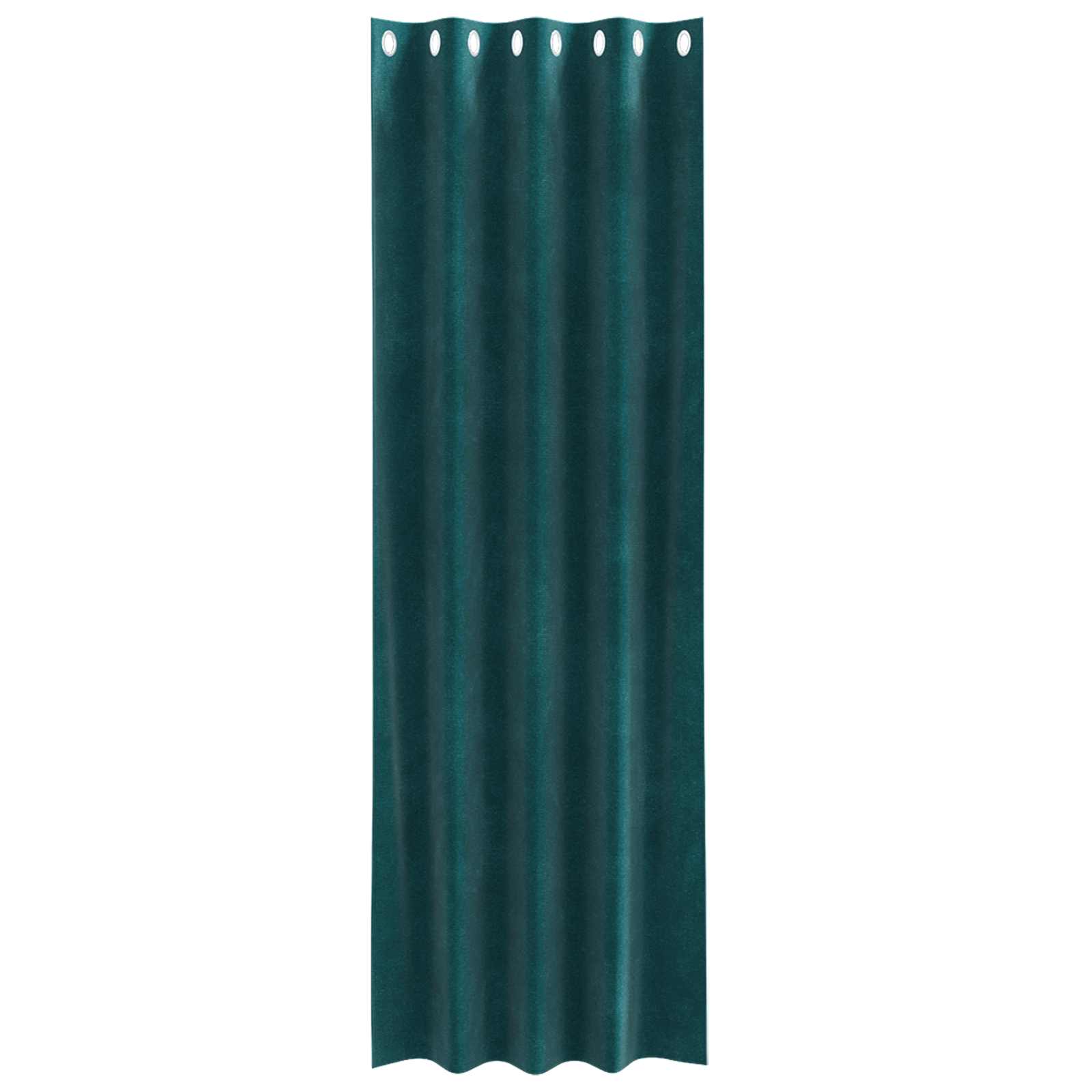 Verdunkelungsvorhänge 2 pcs Dunkelgrün 140 x 245 cm Samt