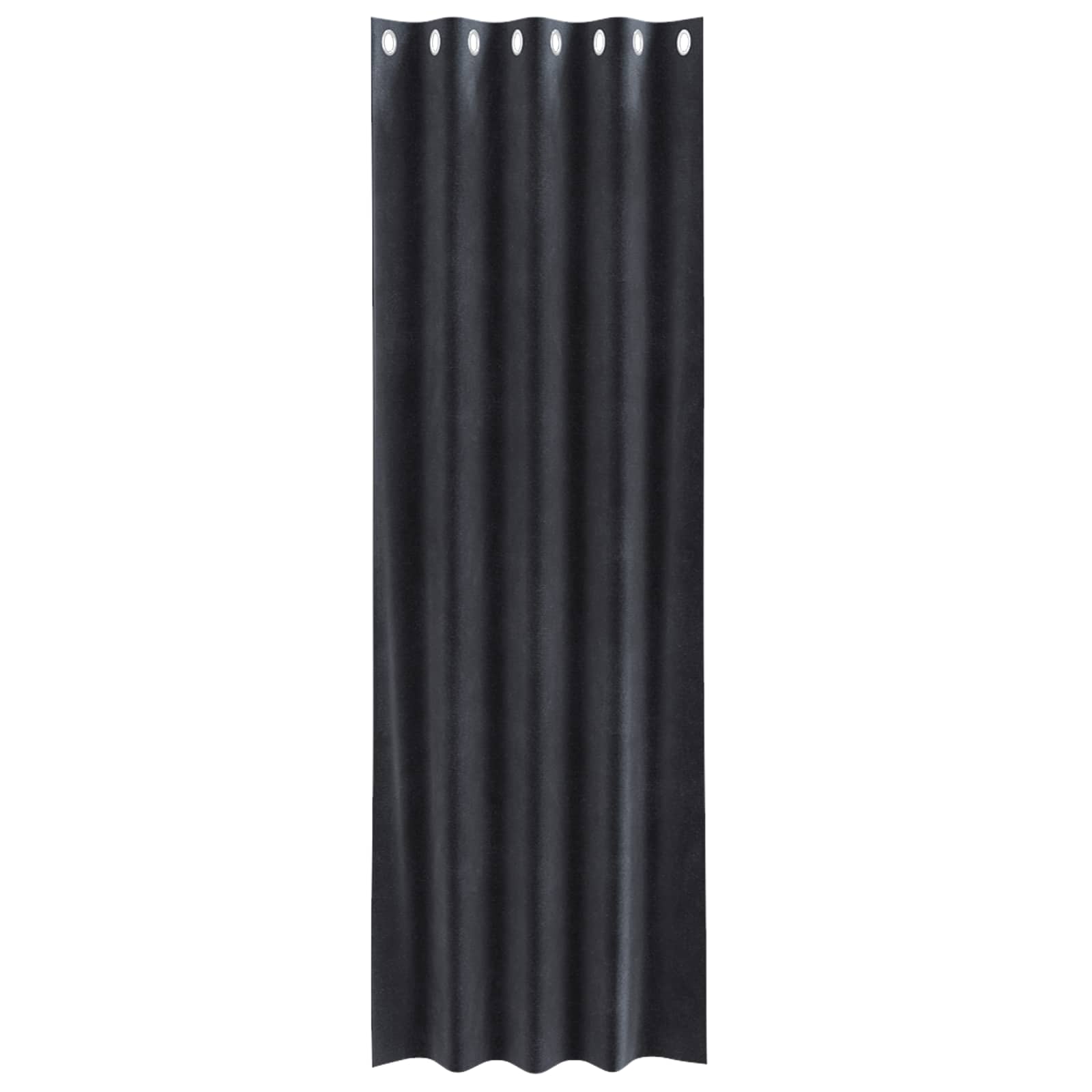 Verdunkelungsvorhänge 2 pcs Dunkelgrau 140 x 245 cm Samt