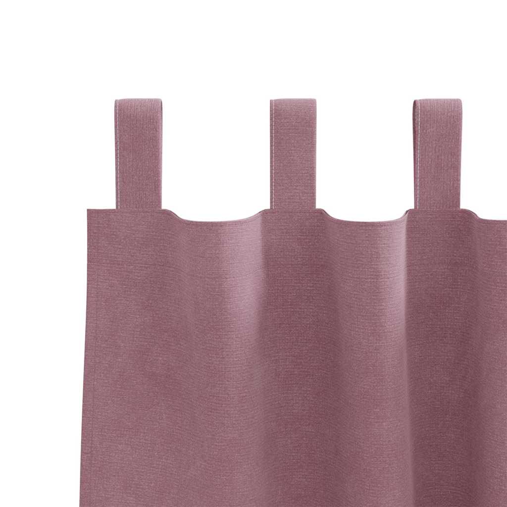 Verdunkelungsvorhänge 2 stk. Dunkelrosa 140 x 245 cm Samt