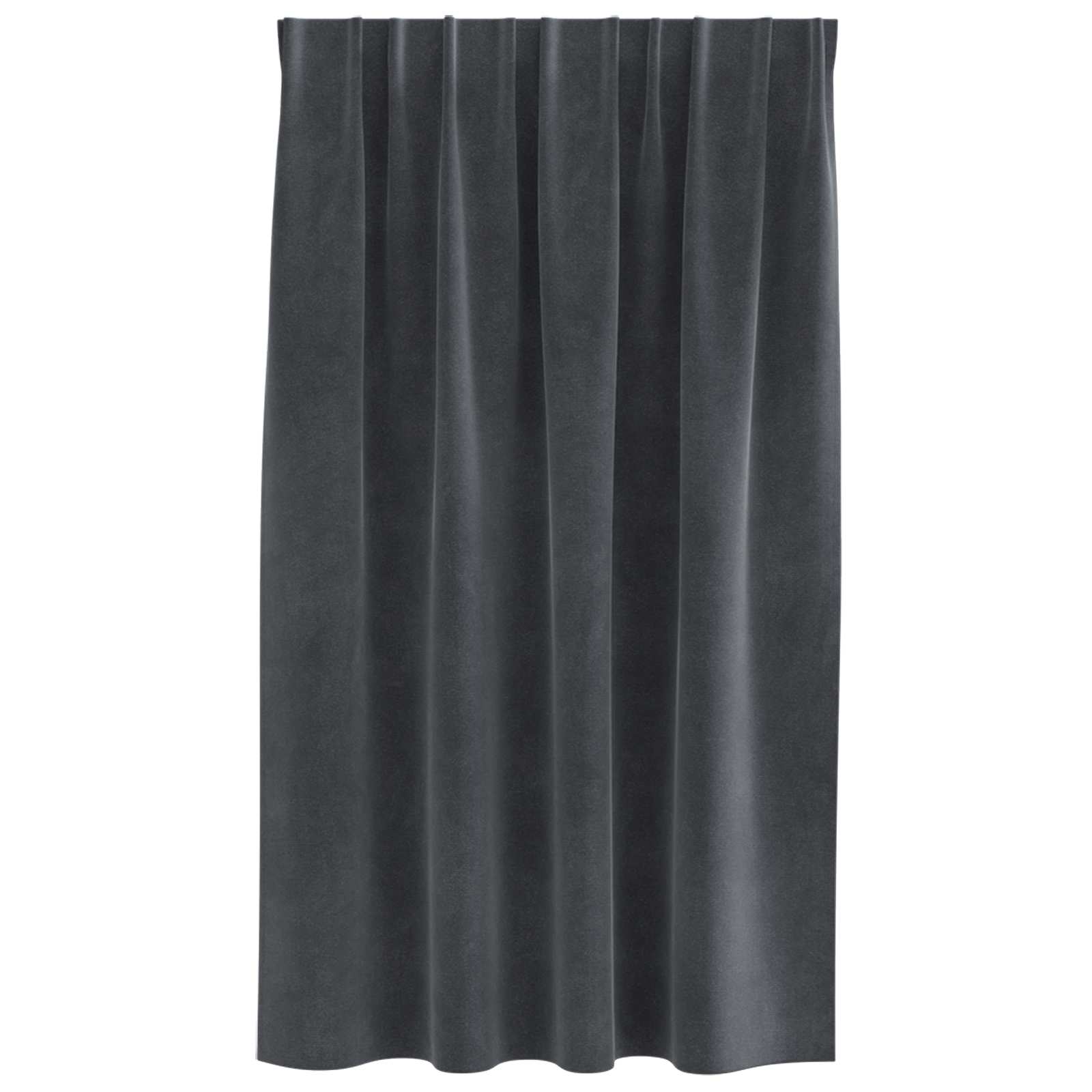 Verdunkelungsvorhänge 2 pcs Hellgrau 140 x 140 cm Samt