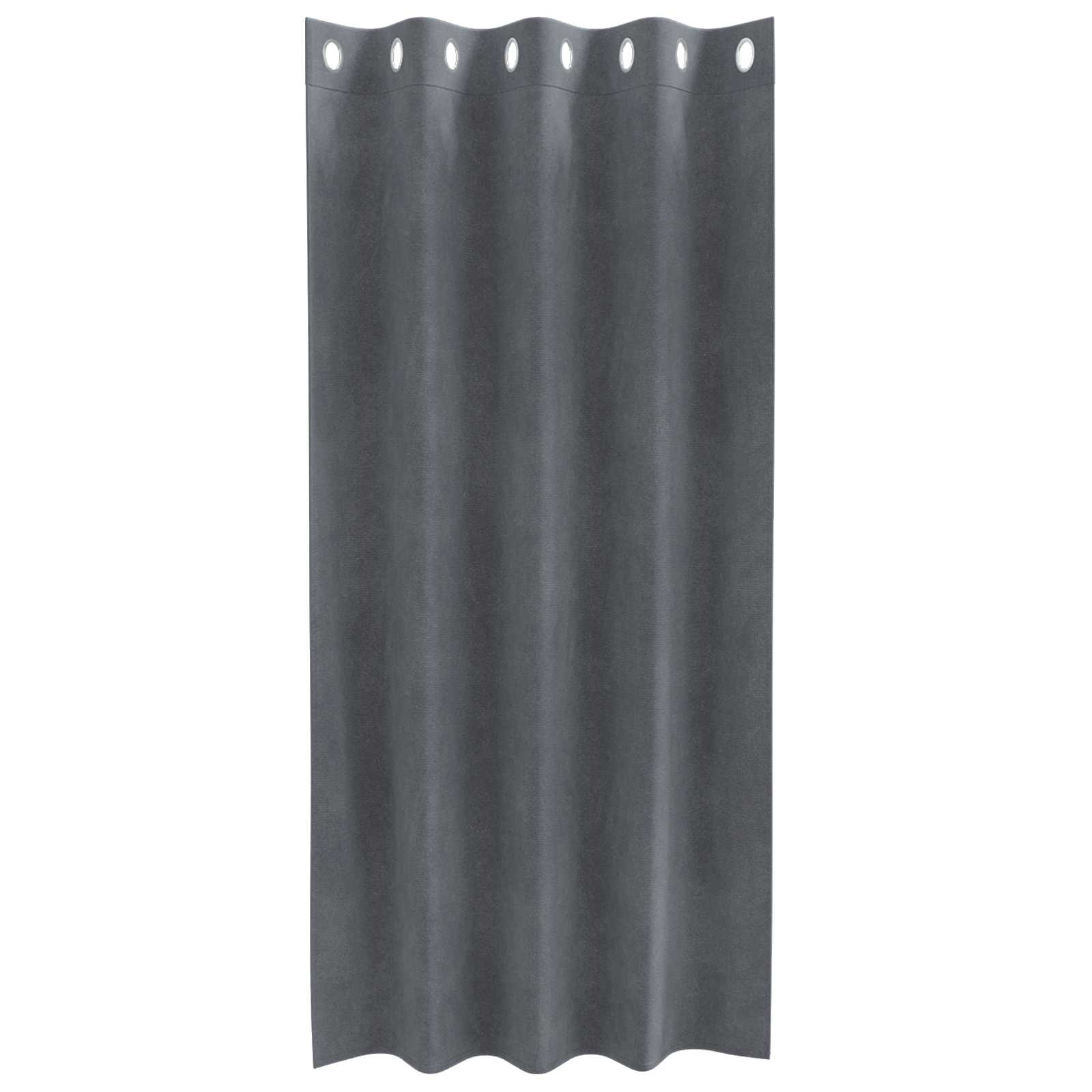 Verdunkelungsvorhänge 2 stk. Hellgrau 140 x 175 cm Samt