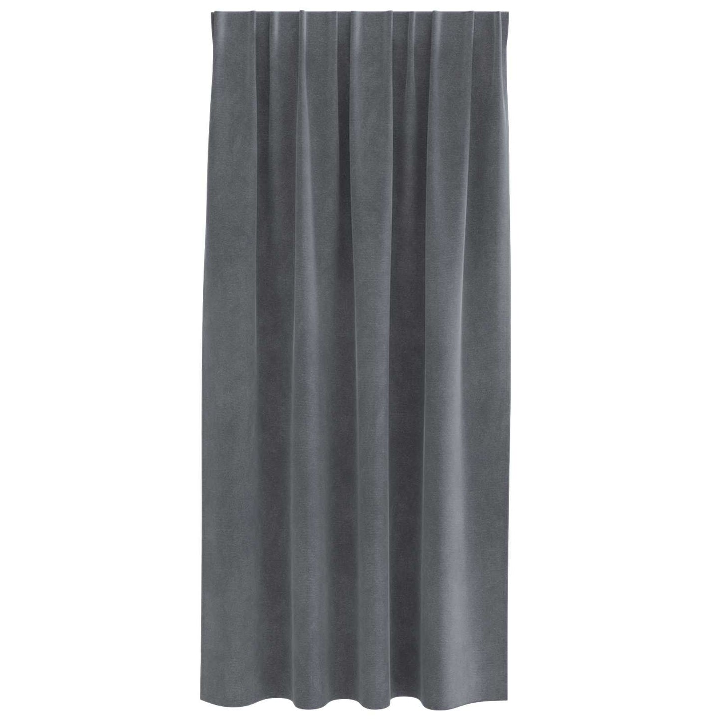 Verdunkelungsvorhänge 2 pcs Hellgrau 140 x 175 cm Samt