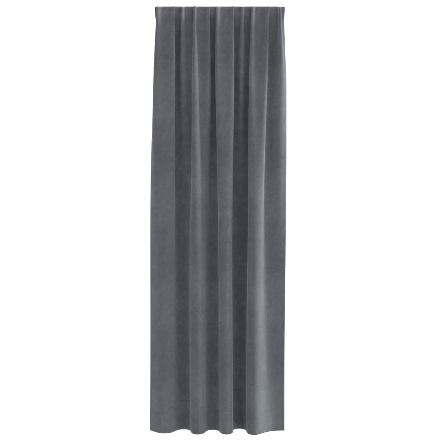 Verdunkelungsvorhänge 2 pcs Hellgrau 140 x 225 cm Samt