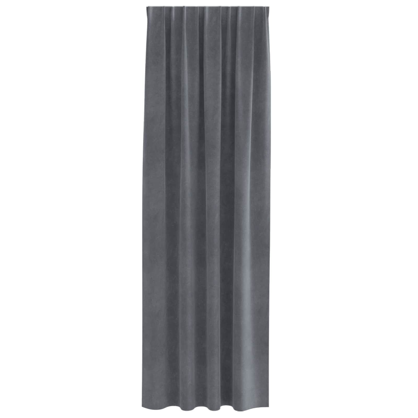 Verdunkelungsvorhänge 2 pcs Hellgrau 140 x 225 cm Samt