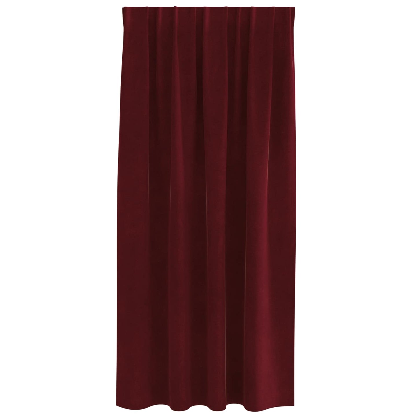 Verdunkelungsvorhänge 2 pcs Weinrot 140 x 175 cm Samt