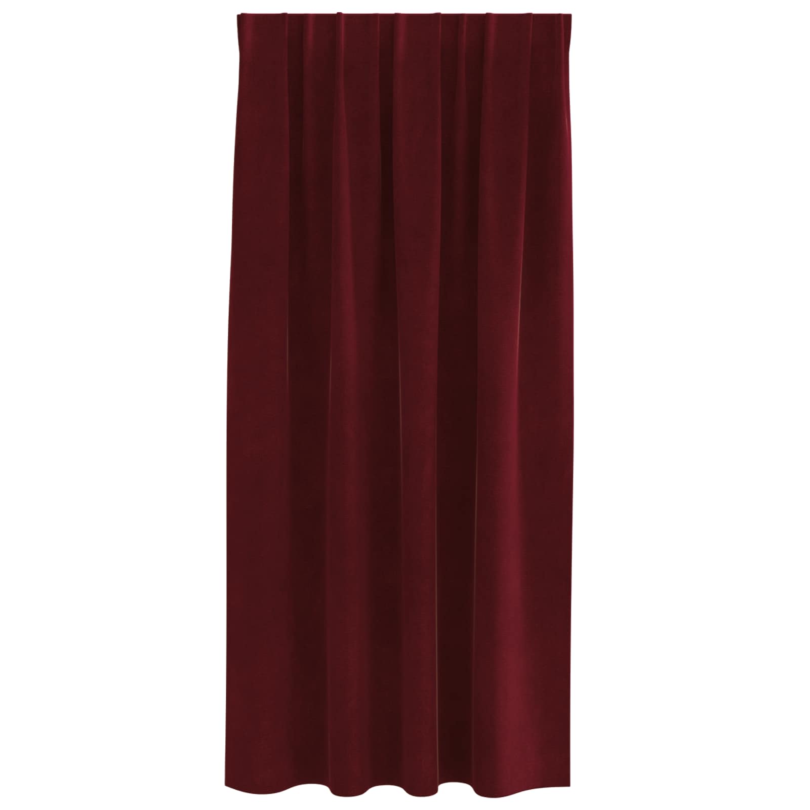Verdunkelungsvorhänge 2 pcs Weinrot 140 x 175 cm Samt