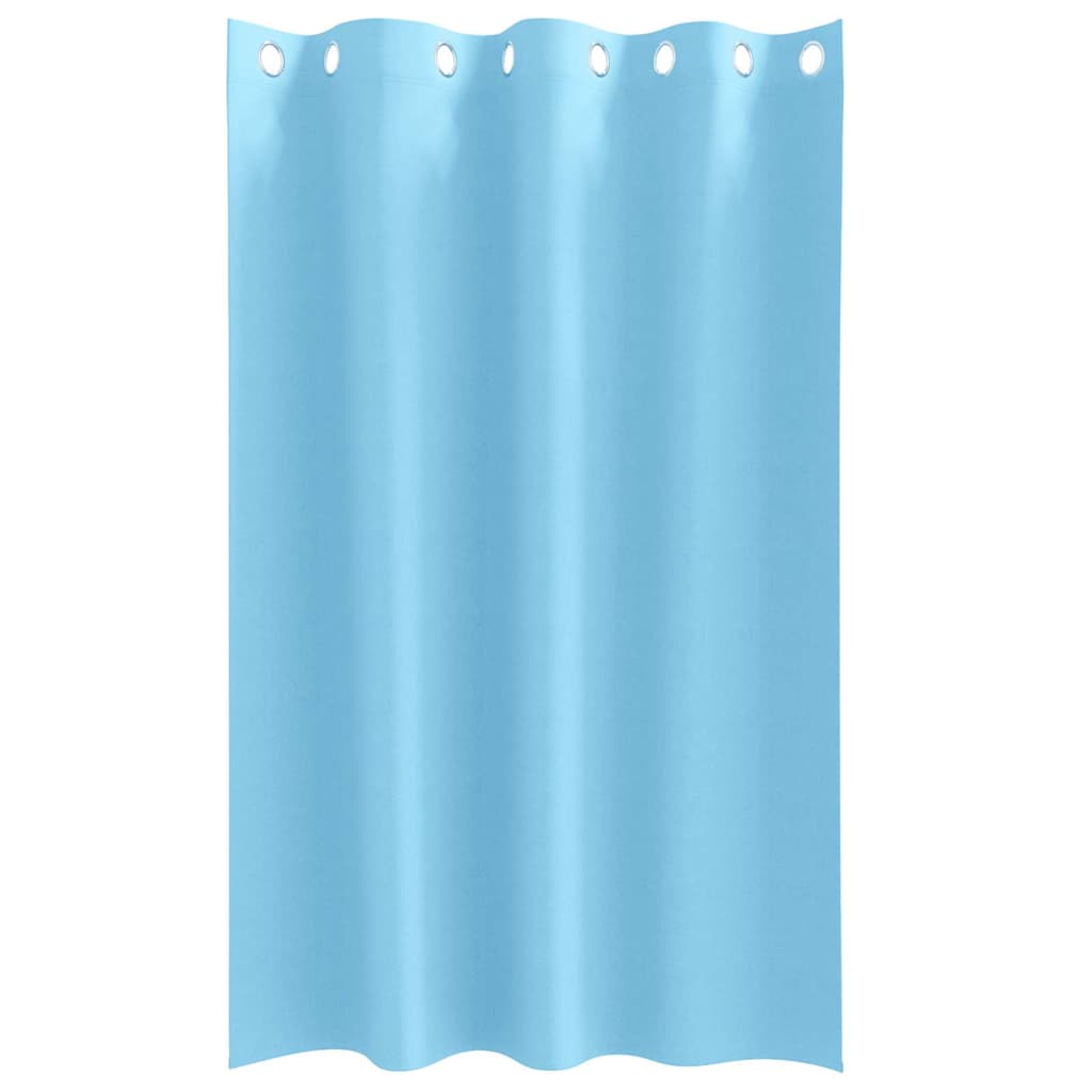 Verdunkelungs-Vorhänge mit Ringen 2 pcs Himmelblau 175 x 140 cm