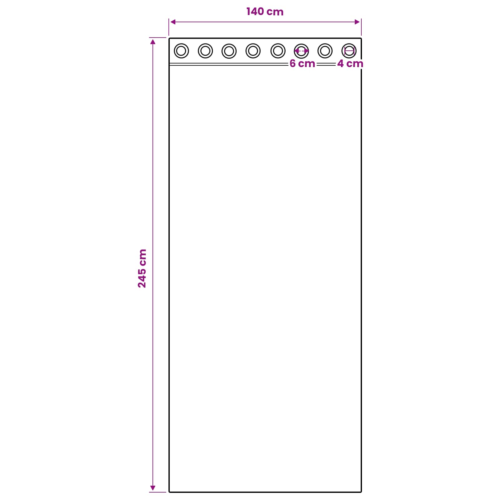 Verdunkelungs-Vorhänge mit Ringen 2 stk. Himmelblau Polyester