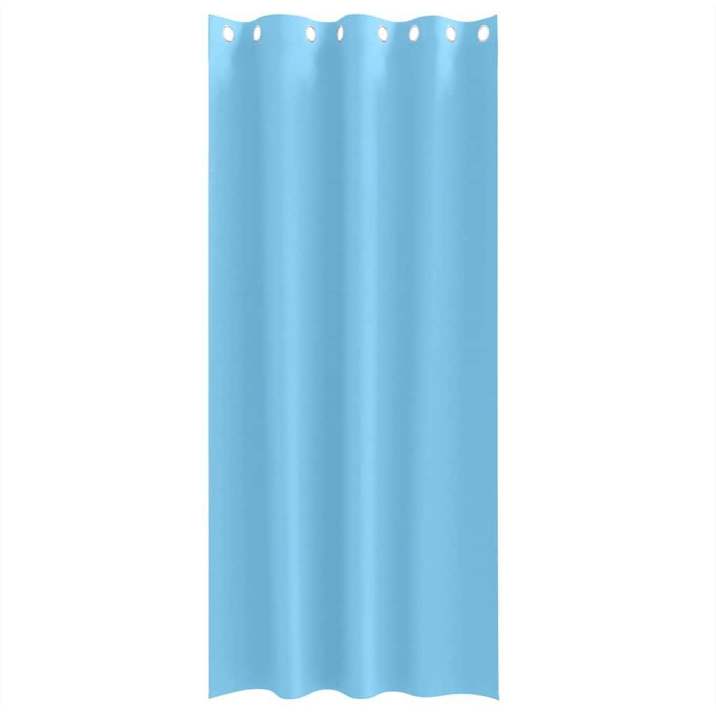 Verdunkelungs-Vorhänge mit Ringen 2 pcs Himmelblau 260 x 140 cm