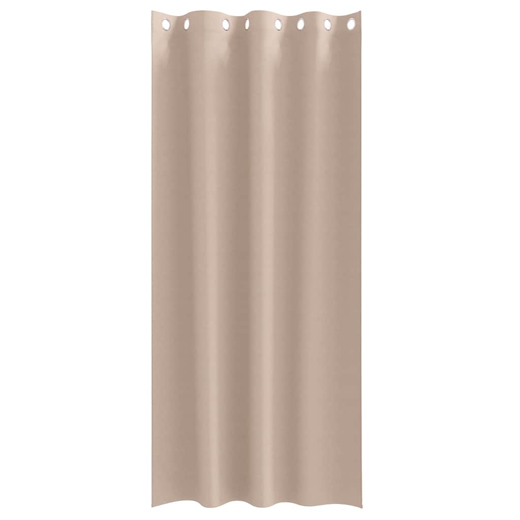 Verdunkelungs-Vorhänge mit Ringen 2 stk. Taupe 245 x 140 cm