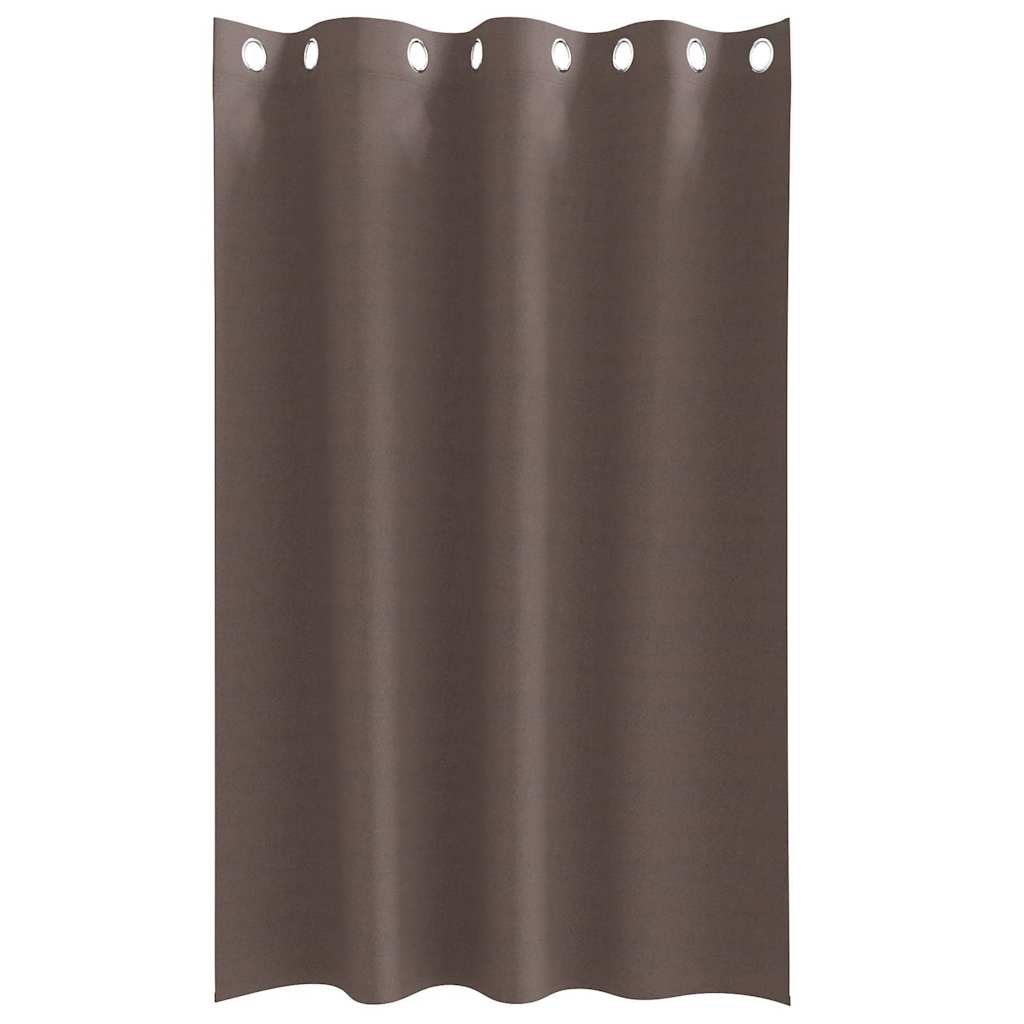 Verdunkelungs-Vorhänge mit Ringen 2 pcs Dunkelbraun