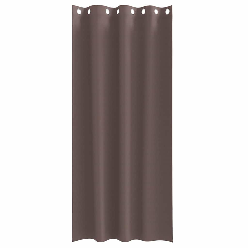 Verdunkelungs-Vorhänge mit Ringen 2 pcs Dunkelbraun