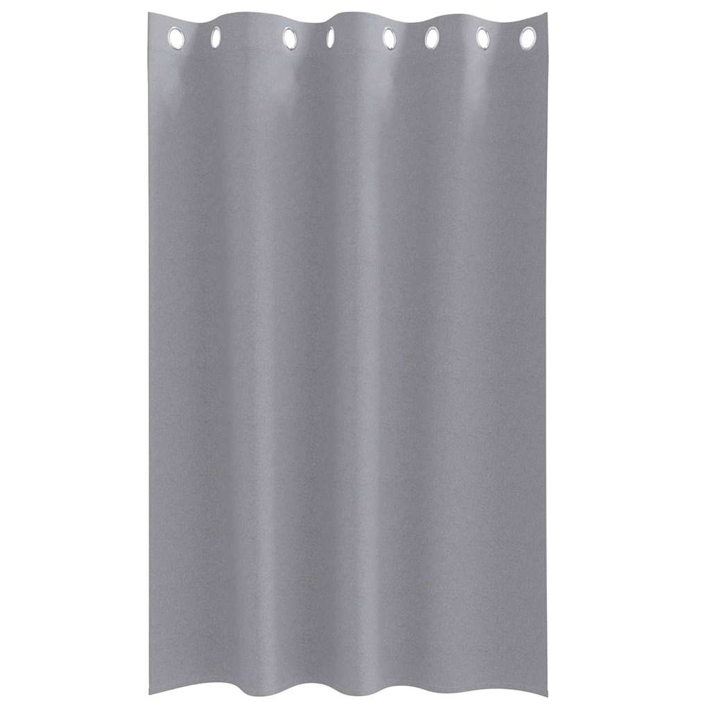 Verdunkelungs-Vorhänge mit Ringen 2 pcs Hellgrau 175 x 140 cm