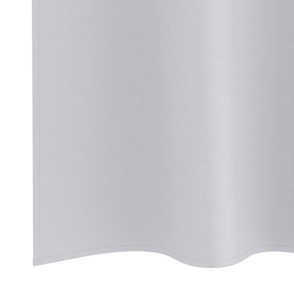 Verdunkelungs-Vorhänge mit Ringen 2 stk. Helles Grau Polyester