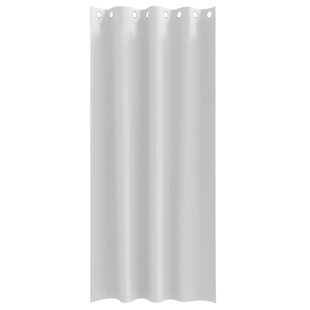 Verdunkelungs-Vorhänge mit Ringen 2 stk. Helles Grau Polyester