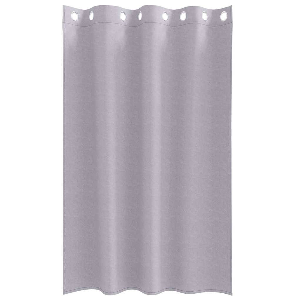 Verdunkelungs-Vorhänge mit Ringen 2 pcs Metallic Grau