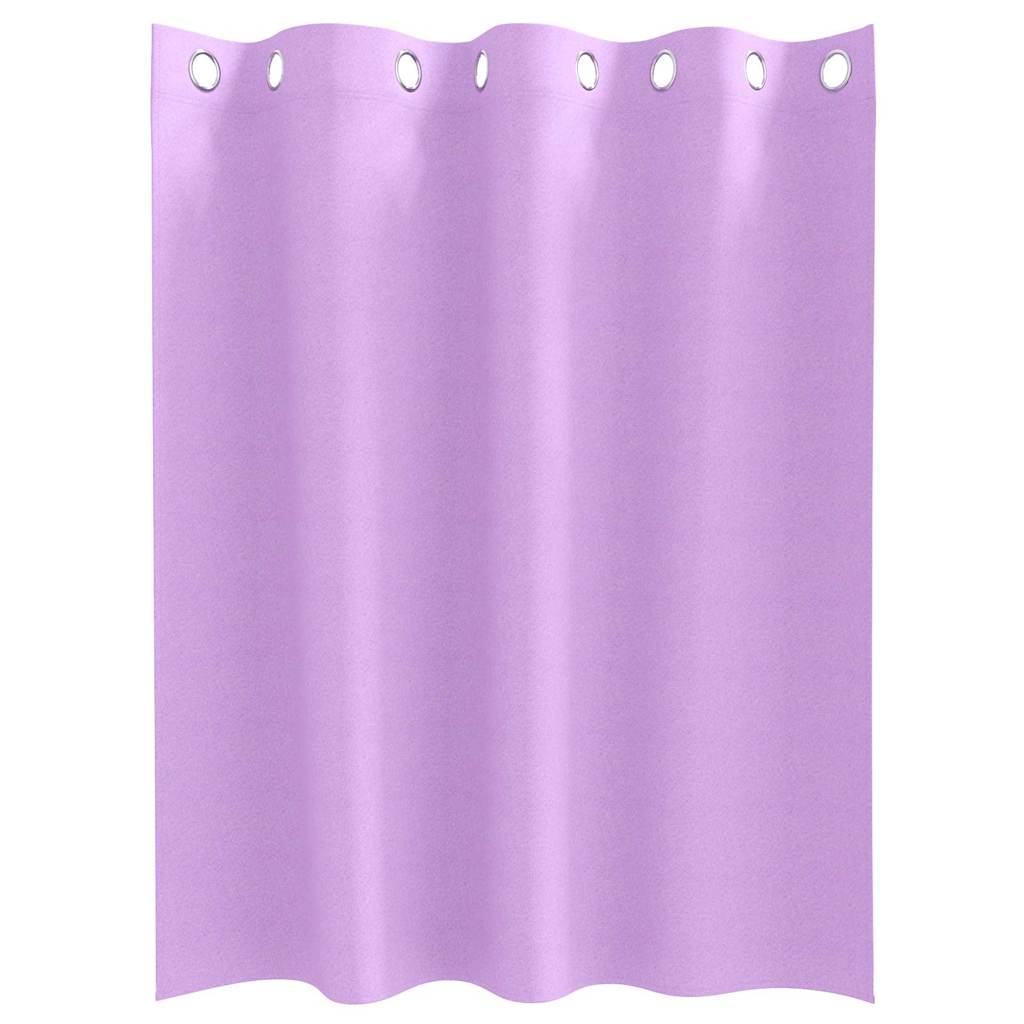 Verdunkelungs-Vorhänge mit Ringen 2 pcs Lila 140 x 140 cm