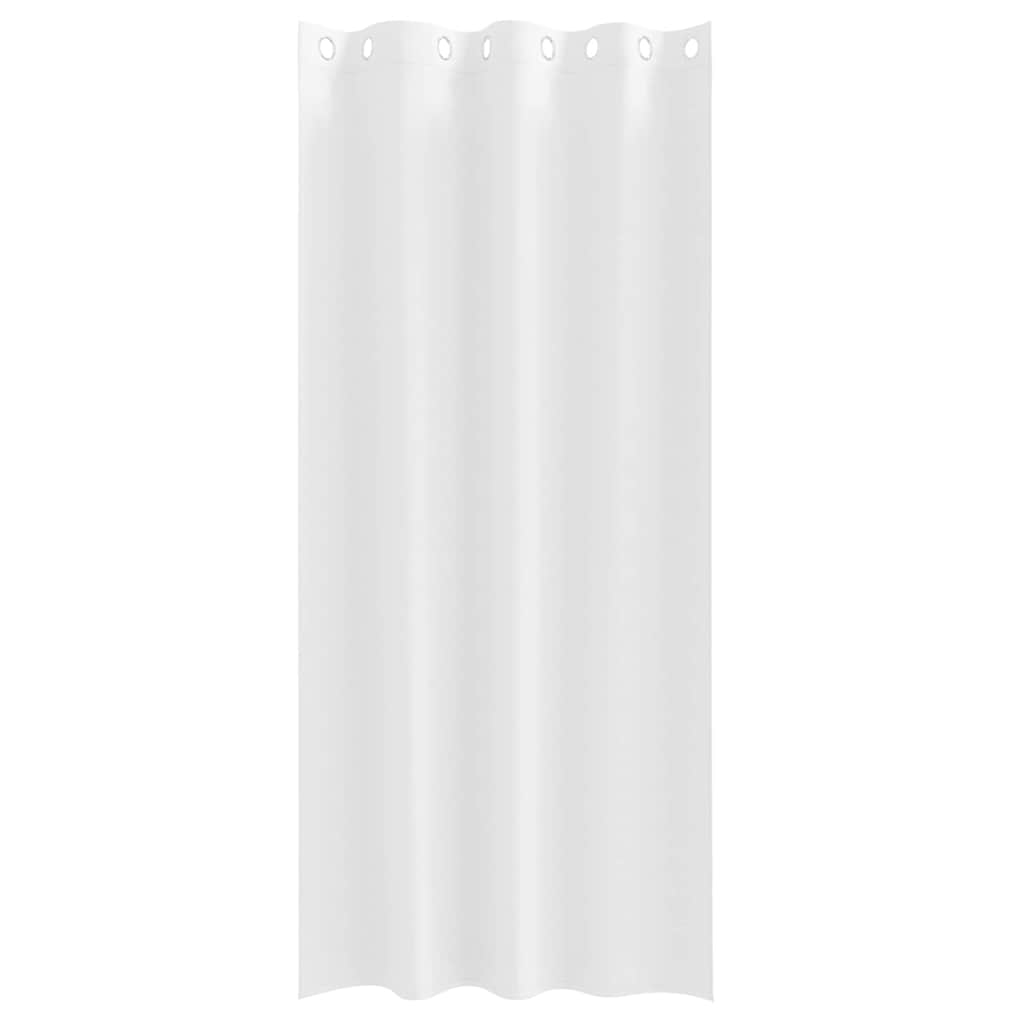 Verdunkelungs-Vorhänge mit Ringen 2 pcs Reinweiß 245 x 140 cm