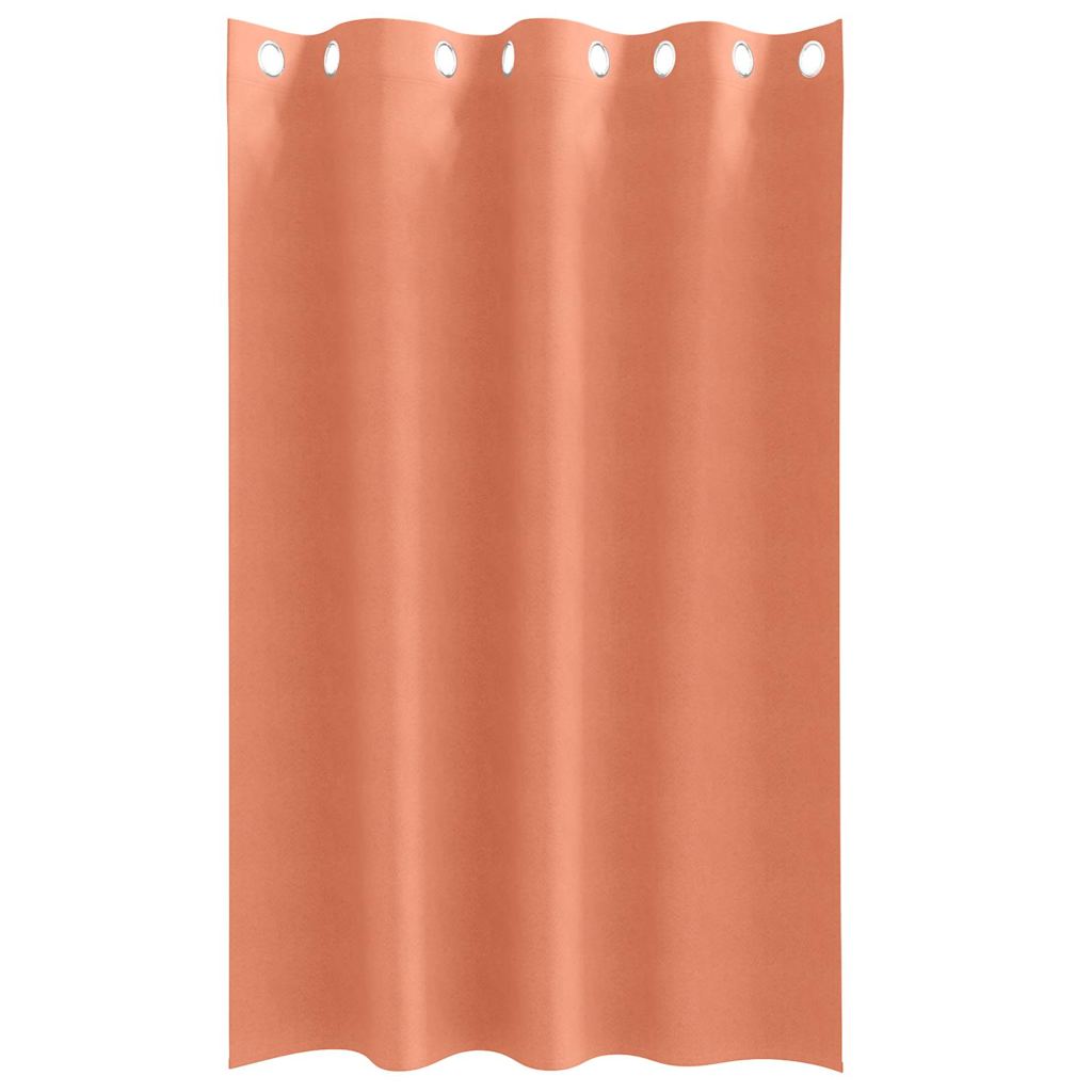 Verdunkelungs-Vorhänge mit Ringen 2 stk. Terrakotta Polyester