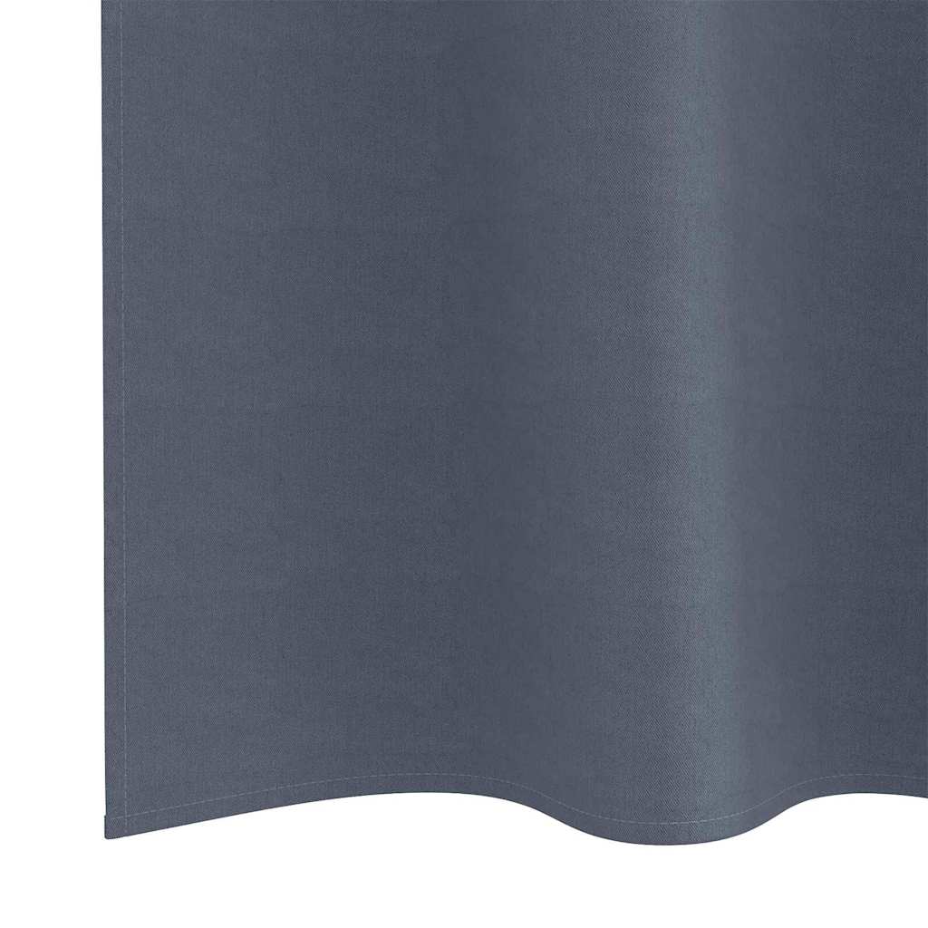 Verdunkelungs-Vorhänge mit Ringen 2 stk. Anthrazit 175 x 140 cm