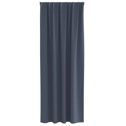 Verdunkelungs-Vorhänge mit Ringen 2 stk. Anthrazit 260 x 140 cm