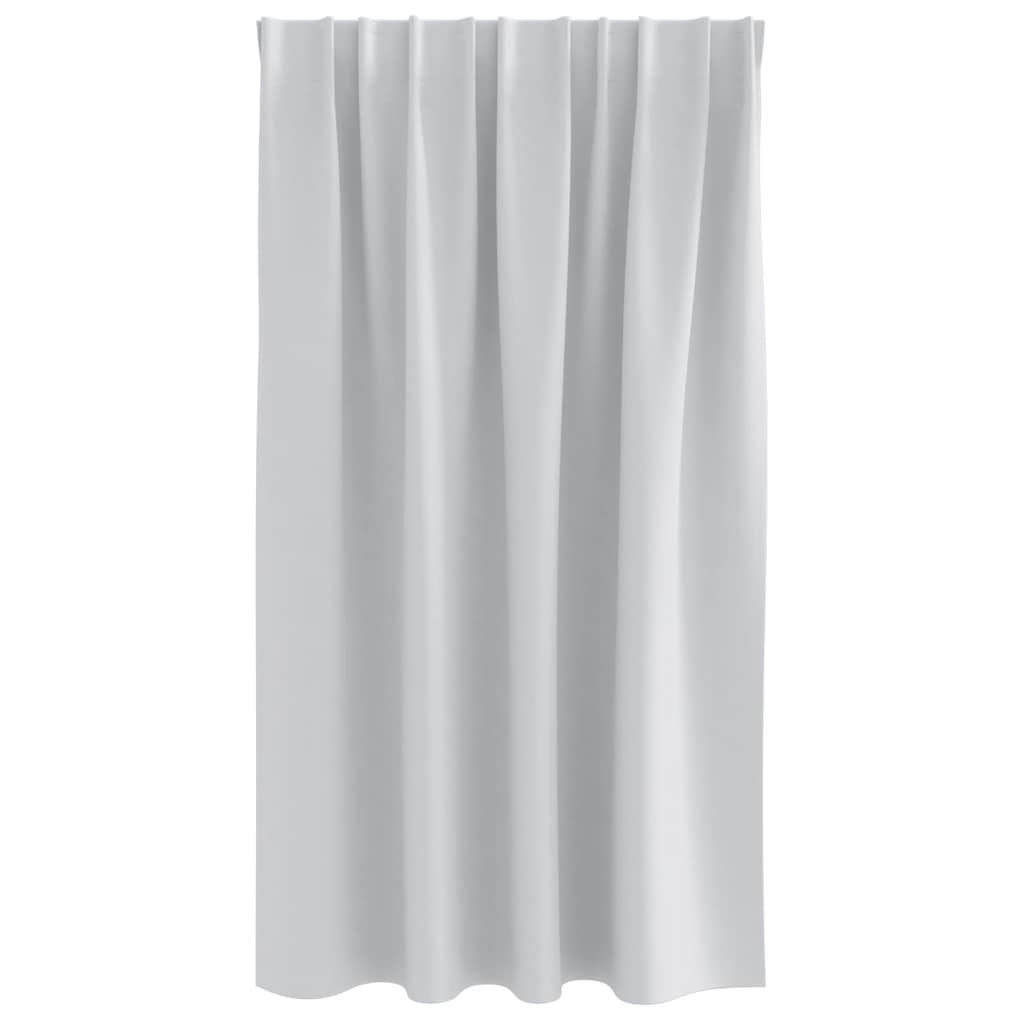 Verdunkelungs-Vorhänge mit Ringen 2 pcs Helles Grau