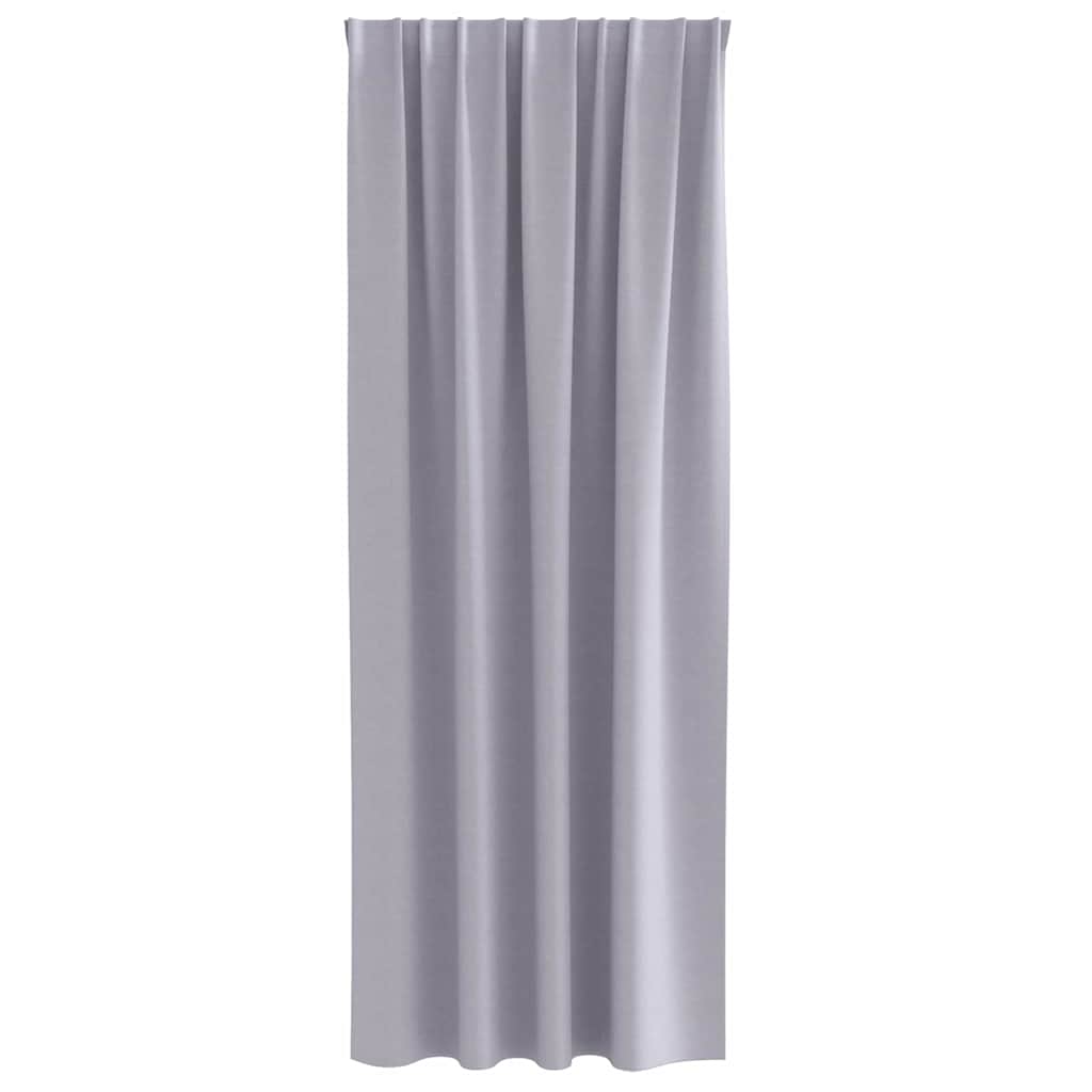 Verdunkelungs-Vorhänge mit Ringen 2 pcs Metallic Grau