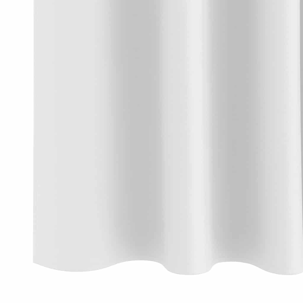 Verdunkelungs-Vorhänge mit Ringen 2 pcs Reinweiß 225 x 140 cm