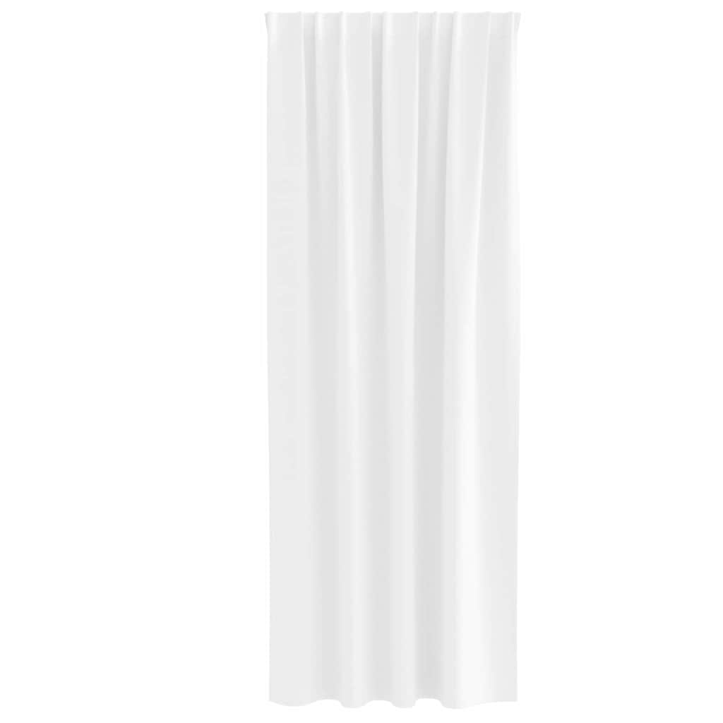 Verdunkelungs-Vorhänge mit Ringen 2 pcs Reinweiß 245 x 140 cm