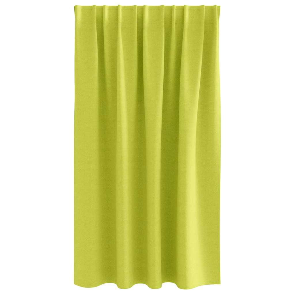 Verdunkelungs-Vorhänge mit Ringen 2 pcs Grün 140 x 140 cm
