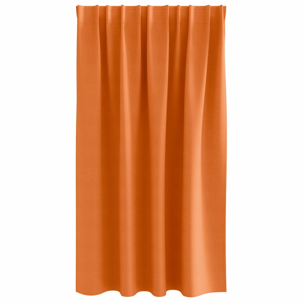 Verdunkelungs-Vorhänge mit Ringen 2 pcs Helles Orange