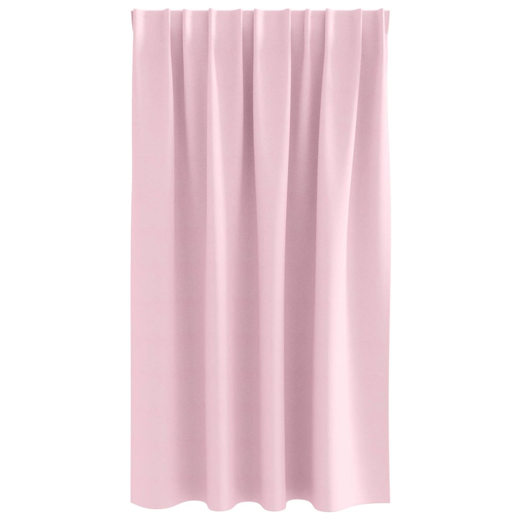 Verdunkelungs-Vorhänge mit Ringen 2 pcs Babyrosa 140 x 140 cm