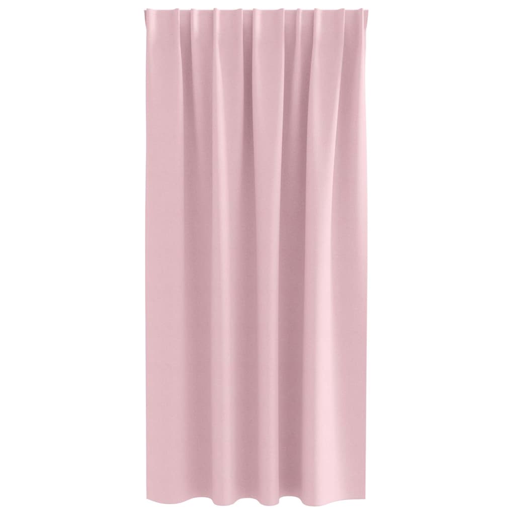 Verdunkelungs-Vorhänge mit Ringen 2 pcs Babyrosa 175 x 140 cm