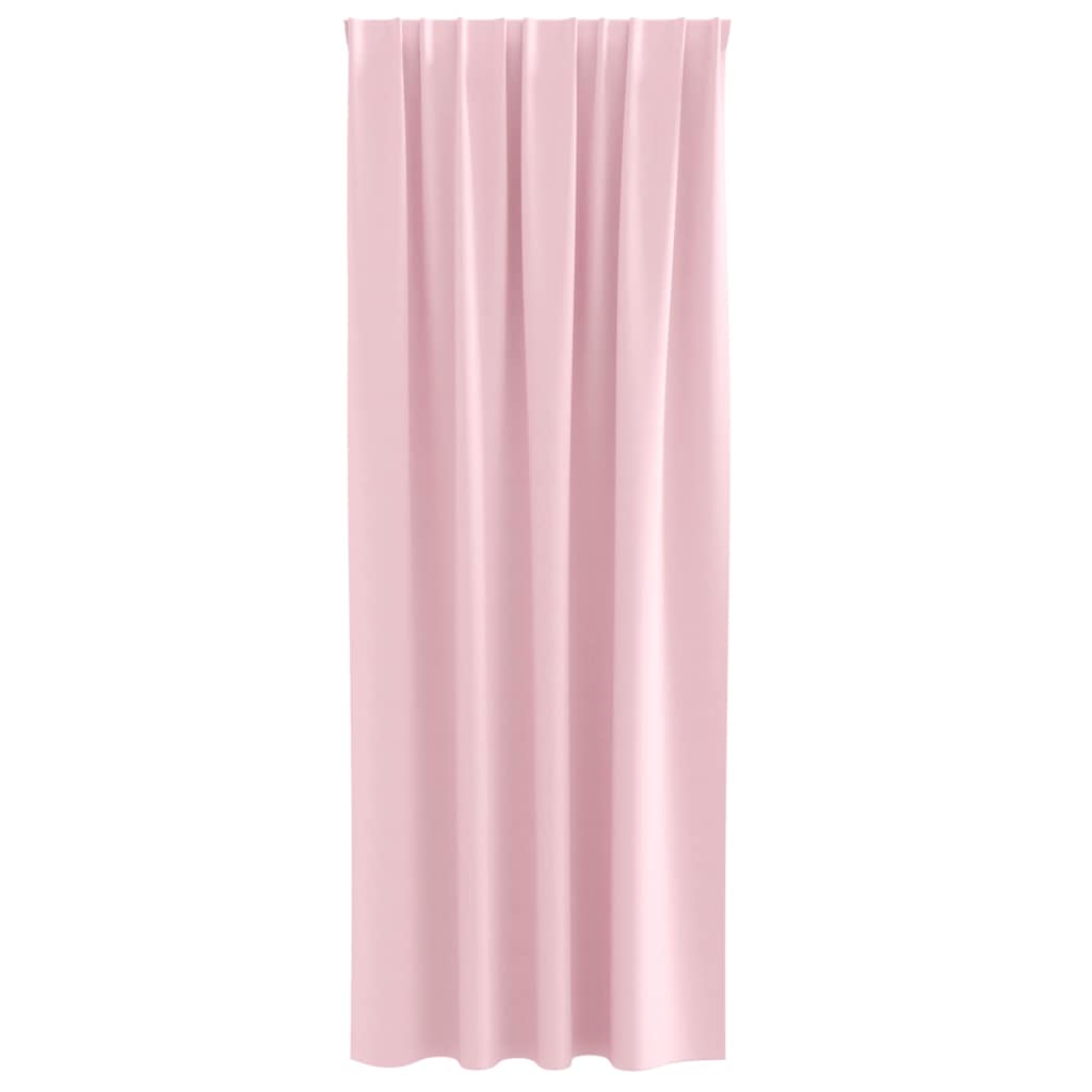 Verdunkelungs-Vorhänge mit Ringen 2 stk. Babyrosa 225 x 140 cm