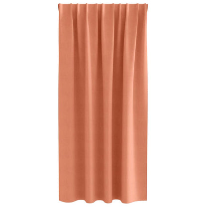 Verdunkelungs-Vorhänge mit Ringen 2 stk. Terrakotta Polyester
